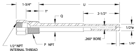 Series 6000 Standard Thermowell